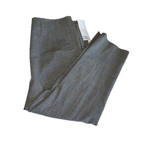 PARI PASSU Merit Italian Wool Flat Front Size 16 Ankle Pants Minimalist Workwear